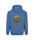Dad Mode – SEN Dad Hoodie (Design 2), Atlantic Blue, back design