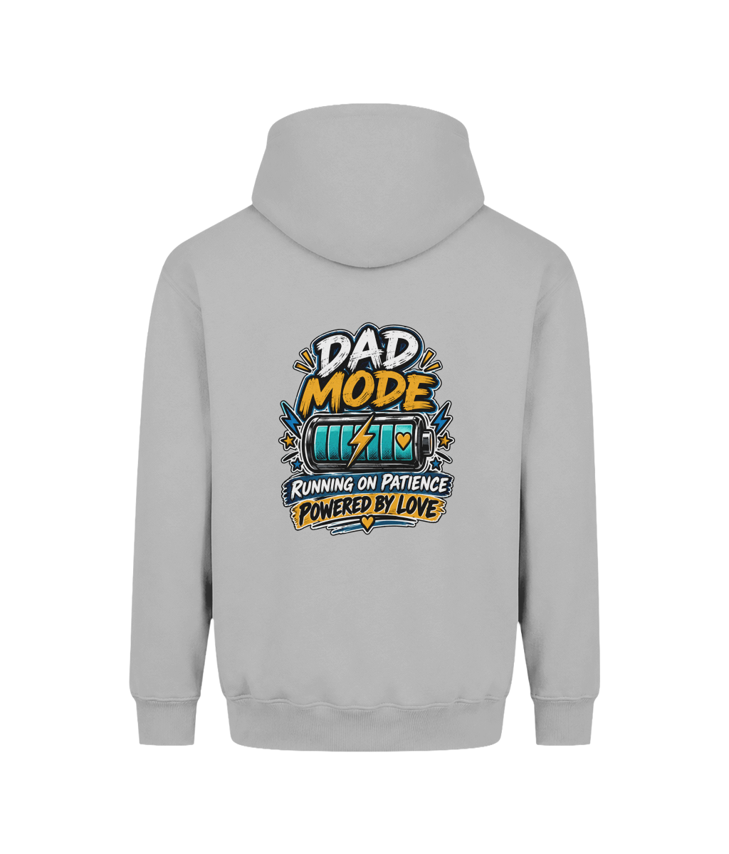 Dad Mode – SEN Dad Hoodie (Design 2), Heather Grey, back design