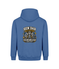SEN Dad Toolkit – Heavyweight Hoodie, Atlantic Blue, back design