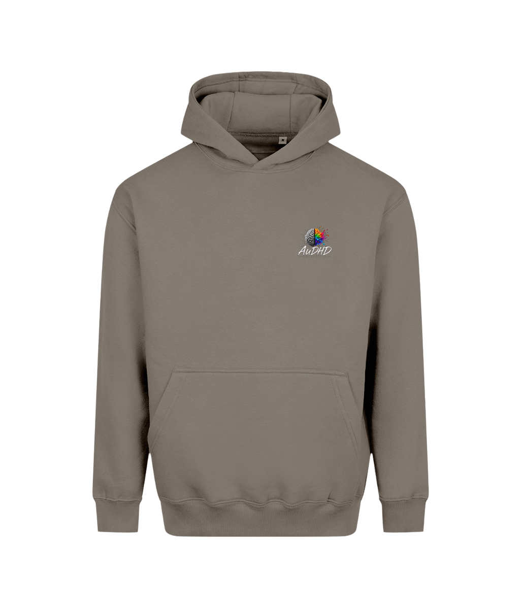 Different Path, Same Destination – SEN Dad Hoodie, Natural Clay, front view