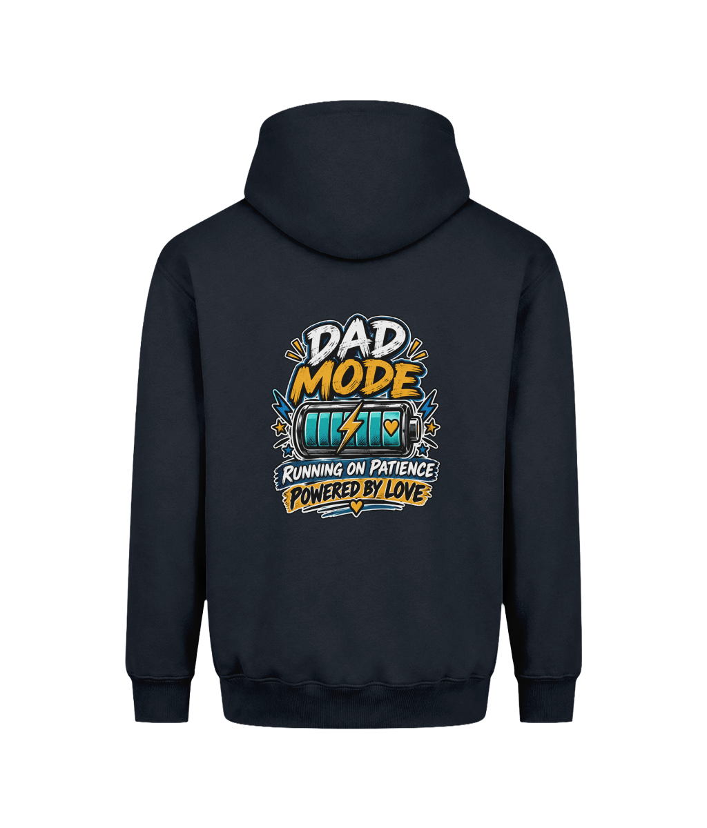 Dad Mode – SEN Dad Hoodie (Design 2), New French Navy, DTF back