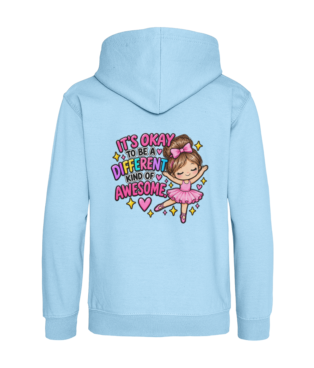 It’s Okay to Be a Different Kind of Awesome – Girls Hoodie