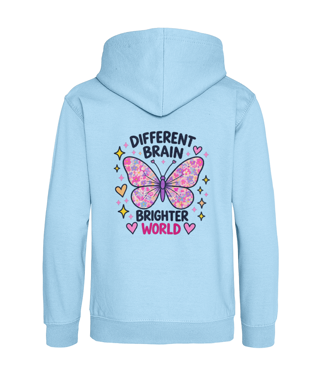 Different Brain, Brighter World – Girls Hoodie