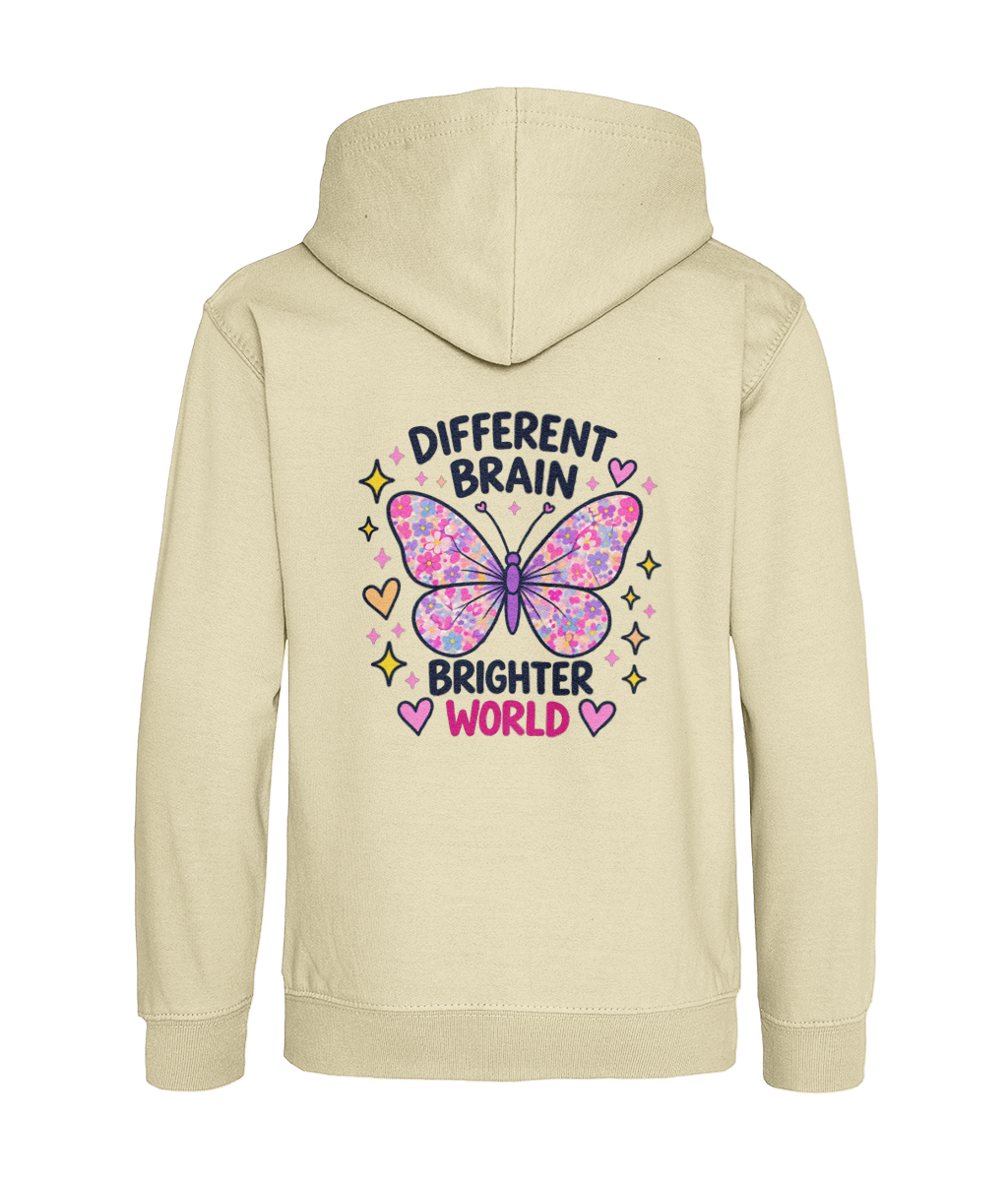 Different Brain, Brighter World – Girls Hoodie